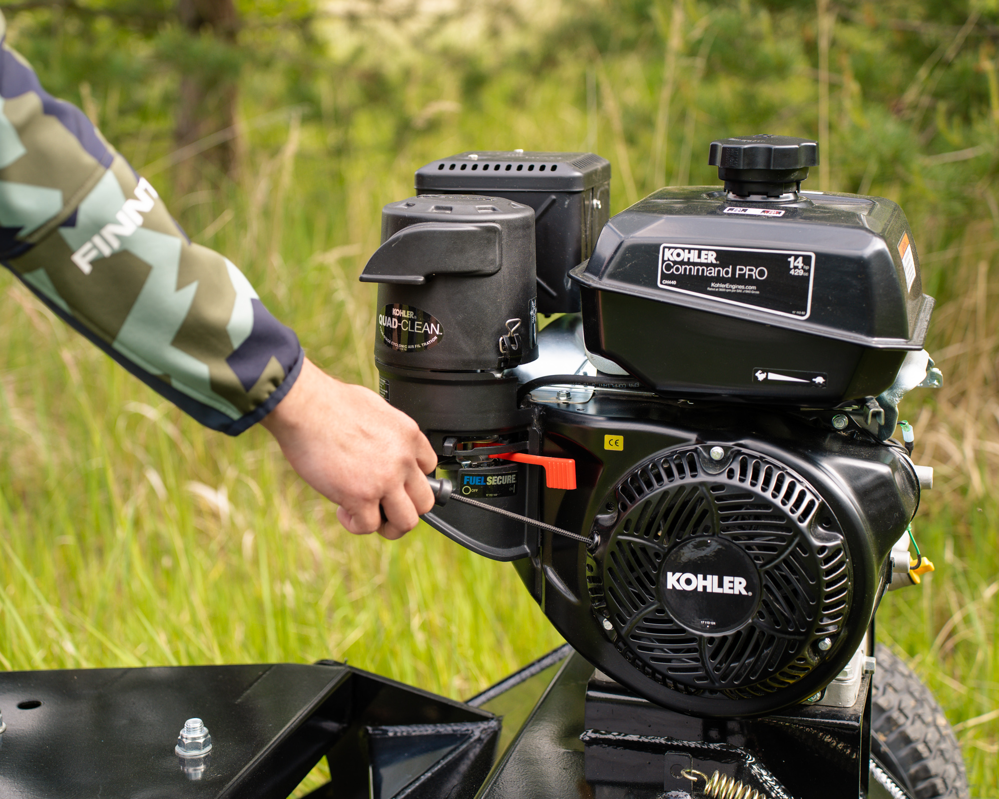 SHARK ATV mulcher with Kohler 14HP engine