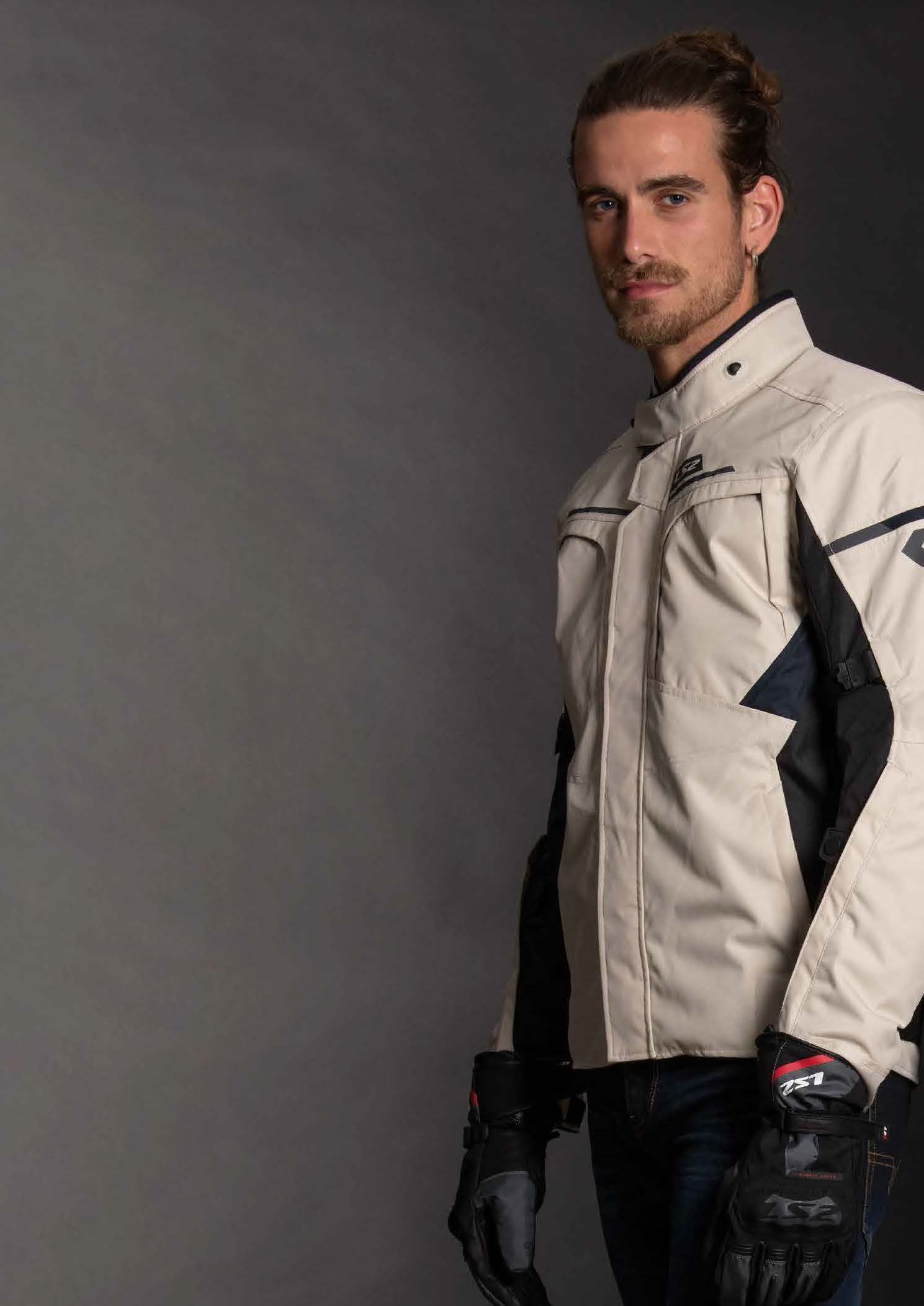 LS2 ENDURANCE MAN JACKET BLUE BLACK H-V YELLOW L