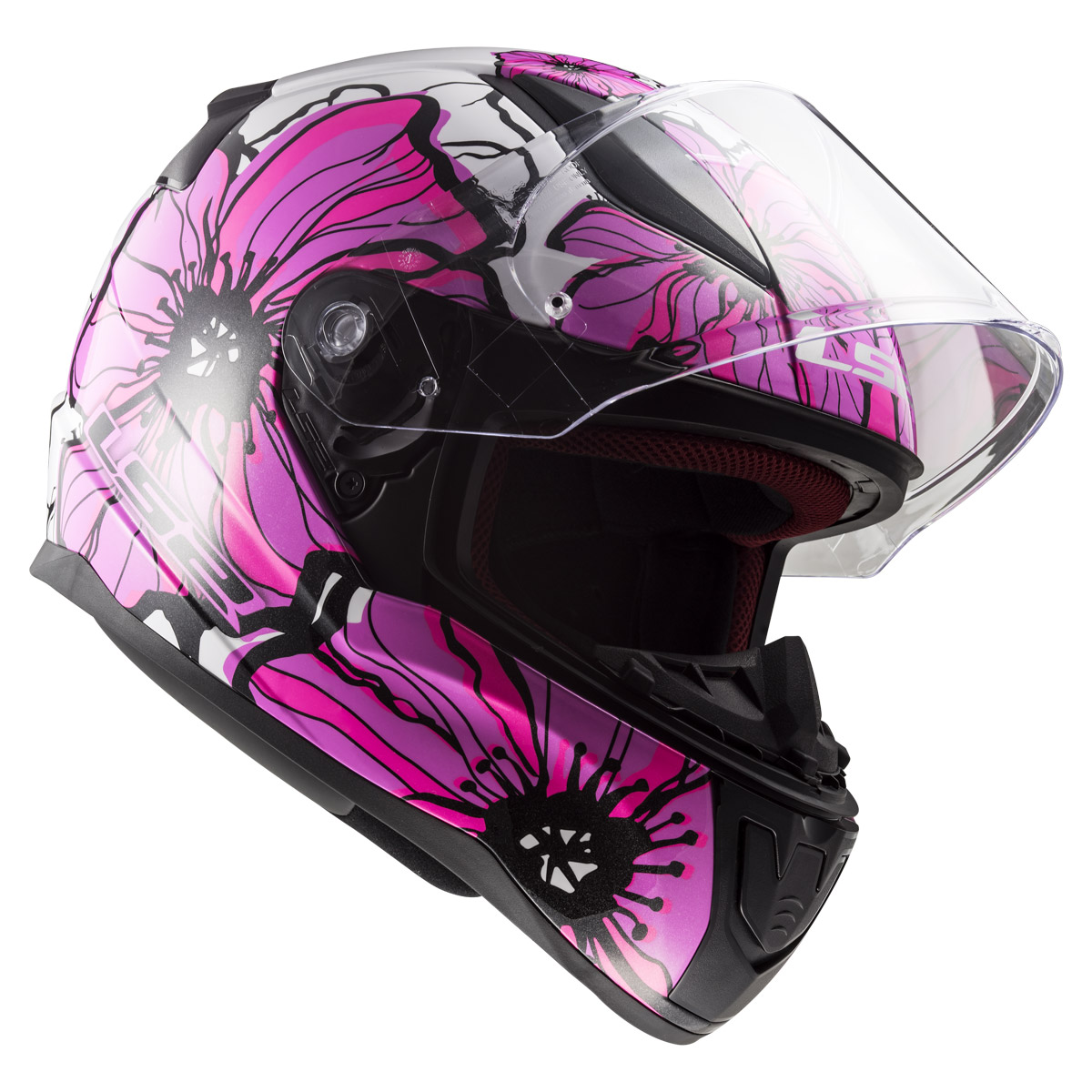 LS2 FF353 RAPID POPPIES PINK XL