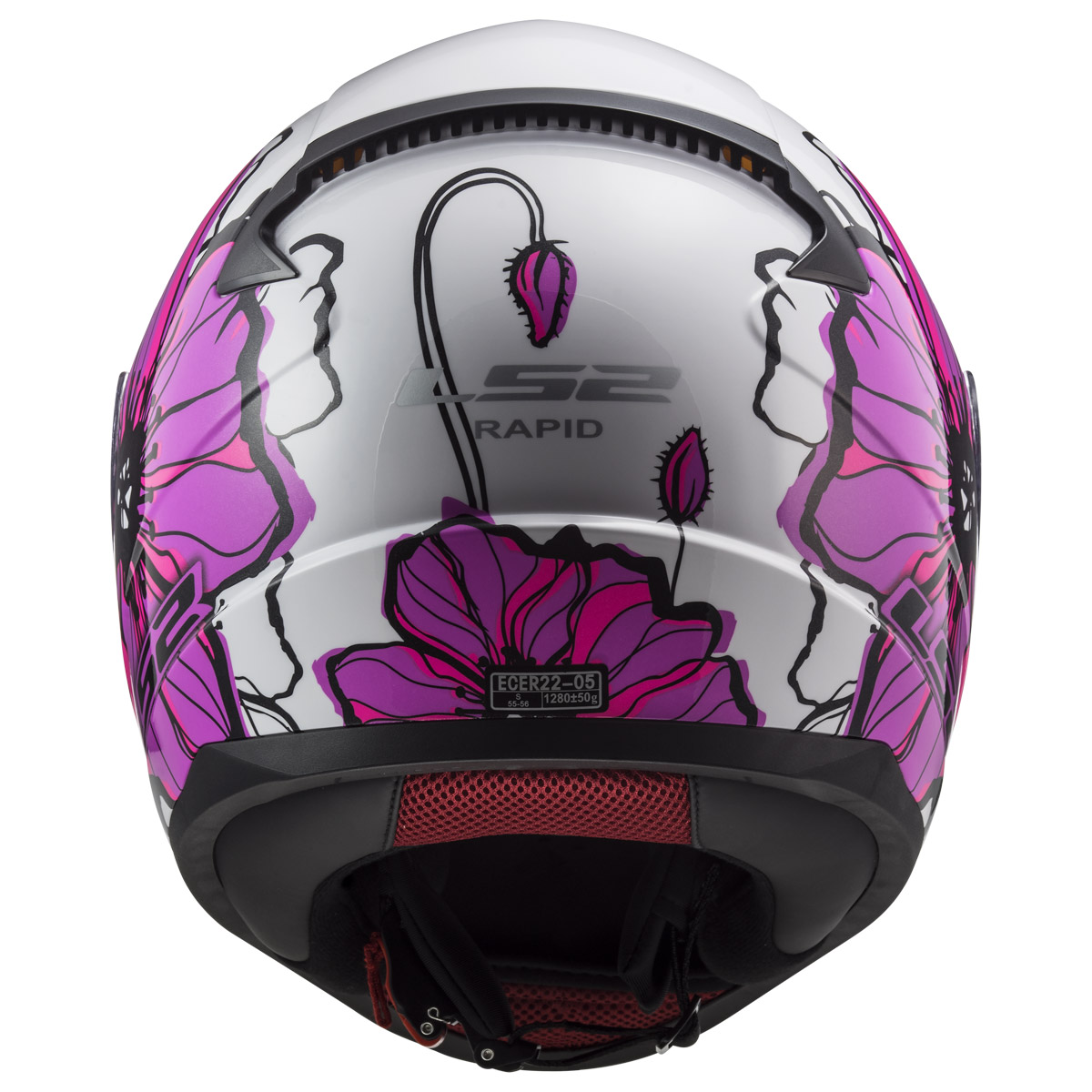 LS2 FF353 RAPID POPPIES PINK XL