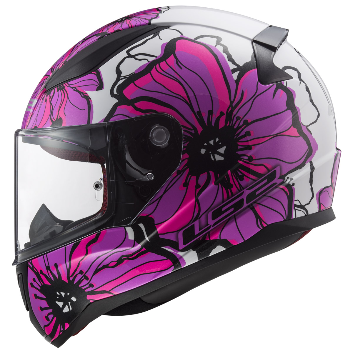 LS2 FF353 RAPID POPPIES PINK XL