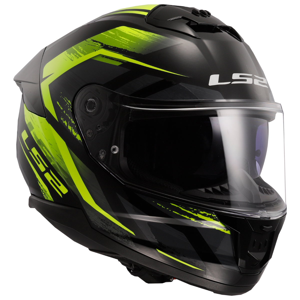 LS2 FF808 STREAM II FURY BLACK H-V YELLOW-06 S