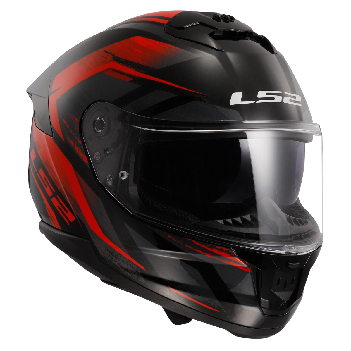 LS2 FF808 STREAM II FURY BLACK RED-06 S