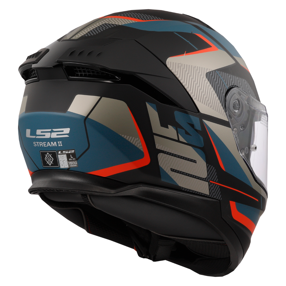 LS2 FF808 STREAM II ROAD M.BLACK BLUE-06 S