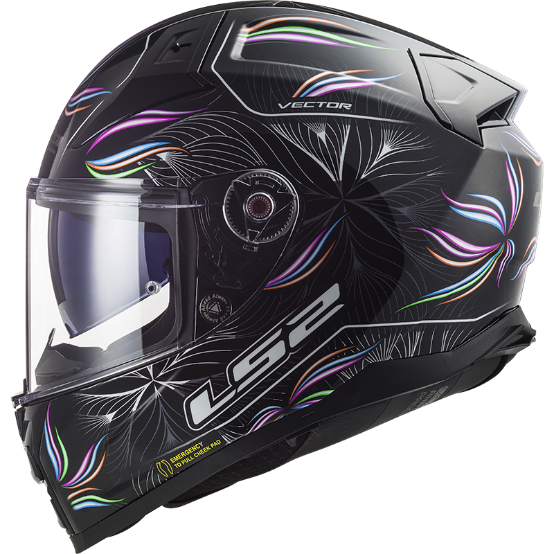 LS2 FF811 VECTOR II TROPICAL BLACK WHITE-06 XXL