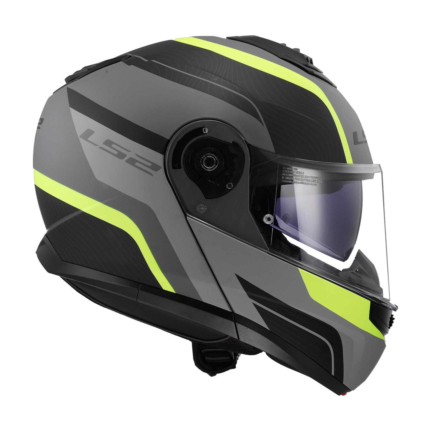 LS2 FF908 STROBE II MONZA M.BLACK H-V YELLOW-06 XXL