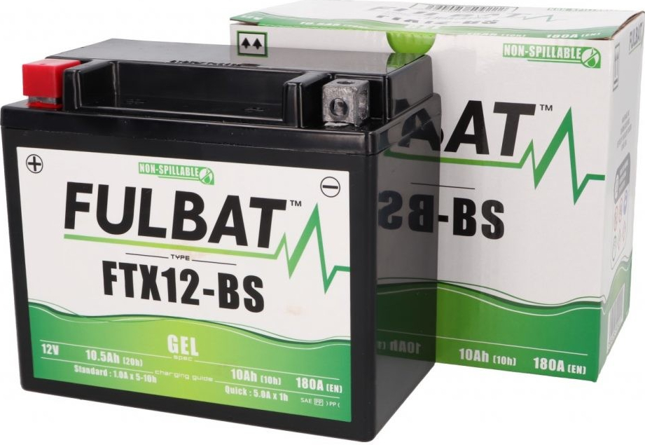 FULBAT baterie 12V/10Ah FTX12-BS (YTX12-BS) ACCESS Tomahawk, MAX, SUZUKI, KAWASAKI