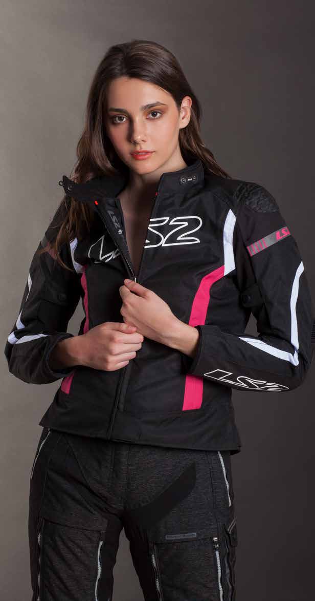 LS2 GATE LADY JACKET BLACK PINK L