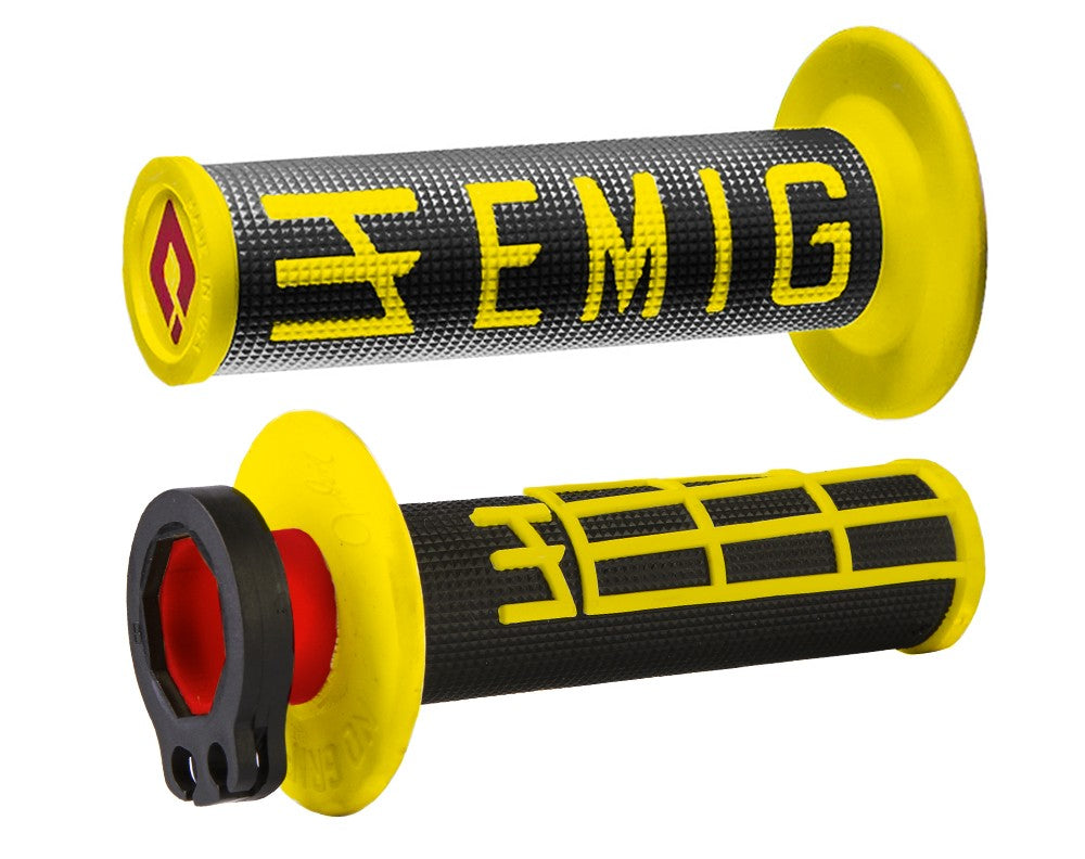 ODI GRIPS MX Lock-on v2 EMIG 4-Stroke Black/Yellow