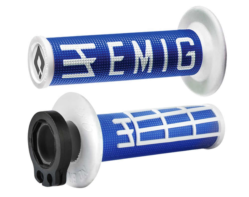 ODI GRIPS MX Lock-on v2 EMIG 4-Stroke Blue/White