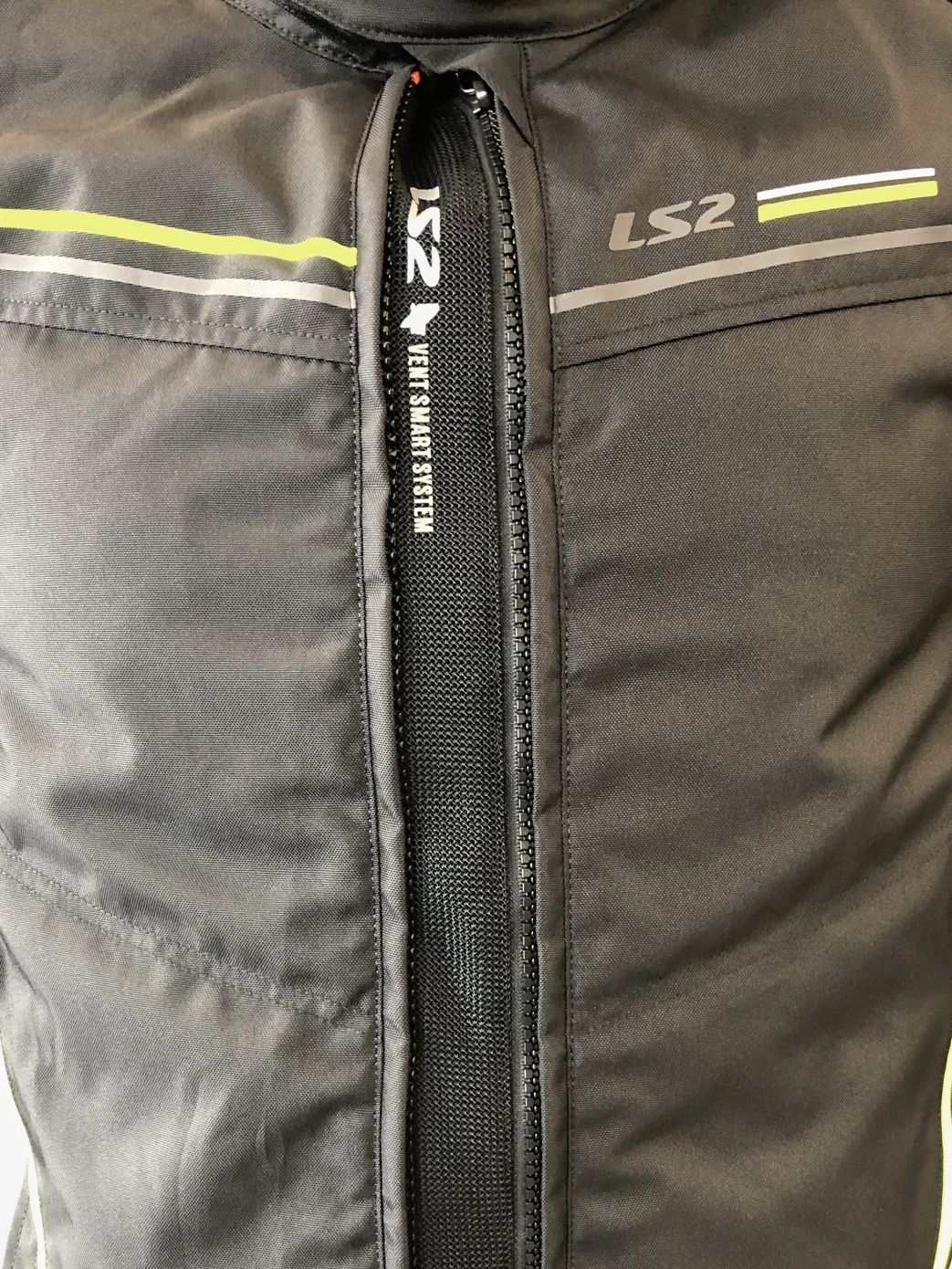 LS2 SHADOW MAN JACKET BLACK TITANIUM H-V YELLOW 4XL