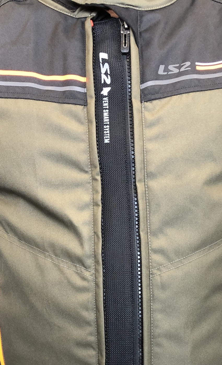 LS2 SHADOW MAN JACKET KHAKI BLACK H-V ORANGE M