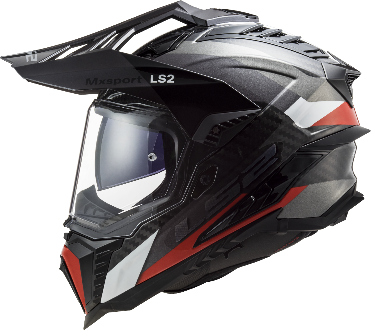 LS2 MX701 C EXPLORER FRONTIER G.TITANIUM RED-06 XL
