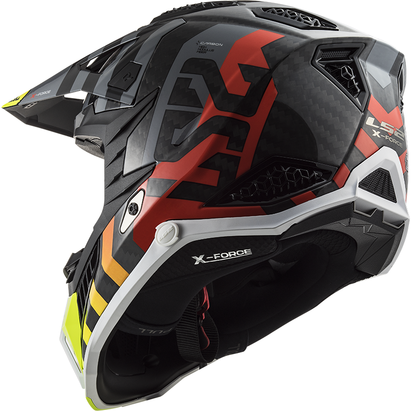 LS2 MX703 C X-FORCE BARRIER H-V YELLOW RED-06 M