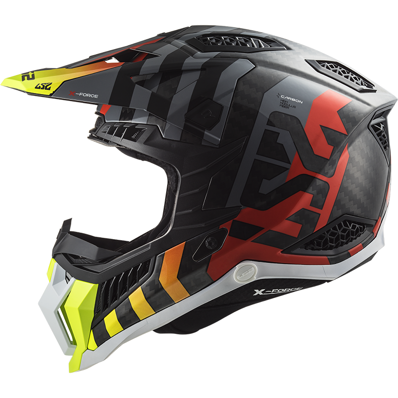 LS2 MX703 C X-FORCE BARRIER H-V YELLOW RED-06 M