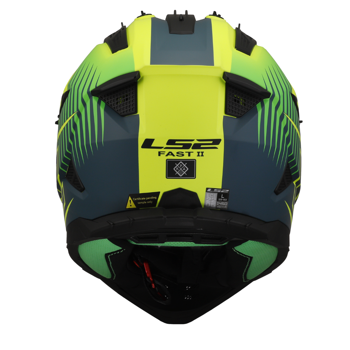 LS2 MX708 FAST II DUCK M.H-V GREEN H-V YELL.-06 S