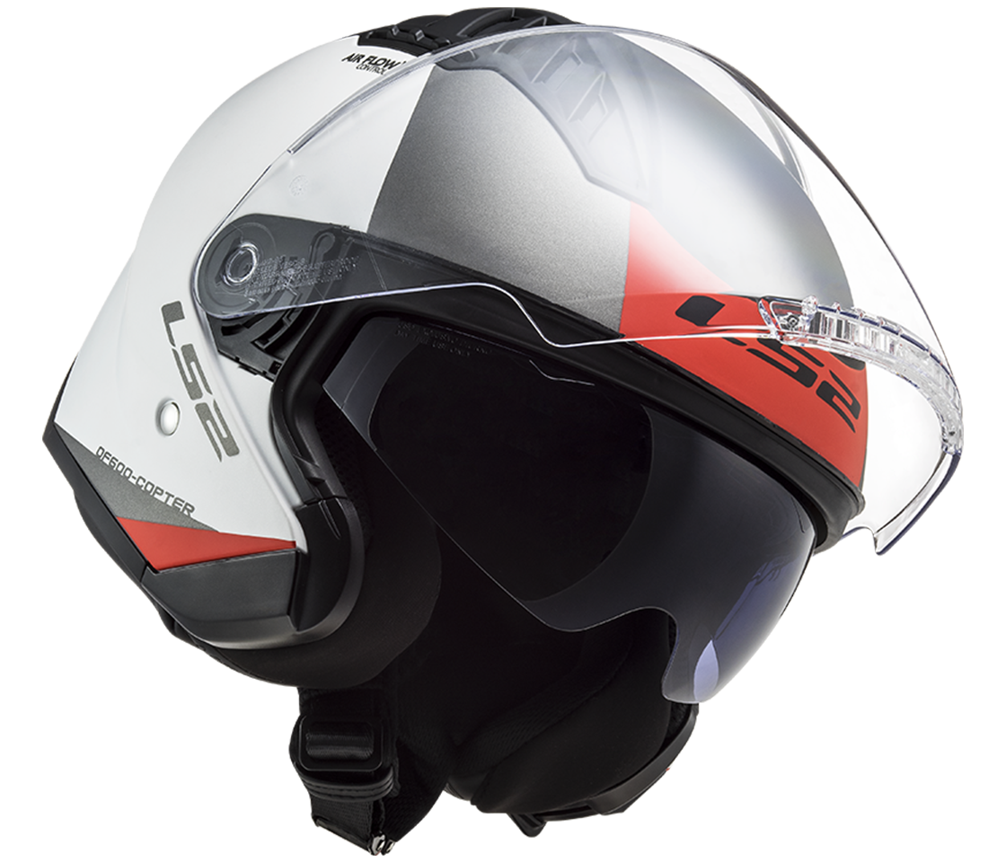 LS2 OF600 COPTER II URBANE M.WHITE RED-06 M