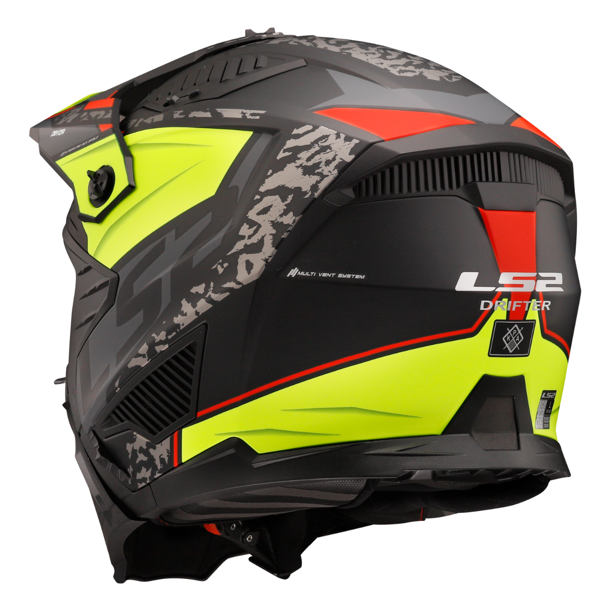 LS2 OF606 DRIFTER DEVOR M.BLACK H-V YELLOW-06