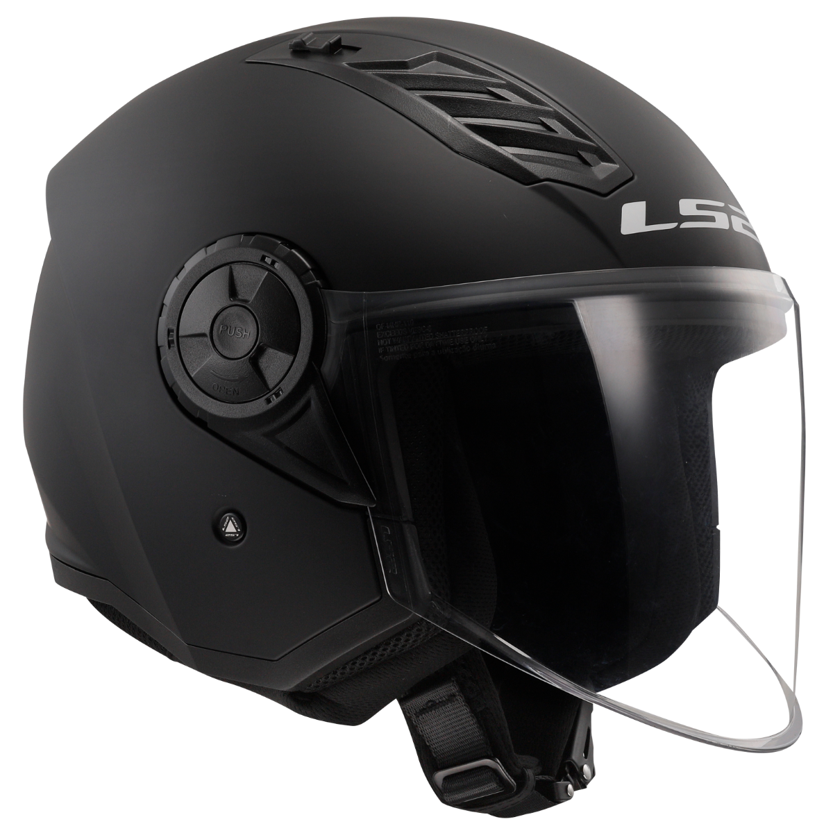 LS2 OF616 AIRFLOW II SOLID MATT BLACK-06 L