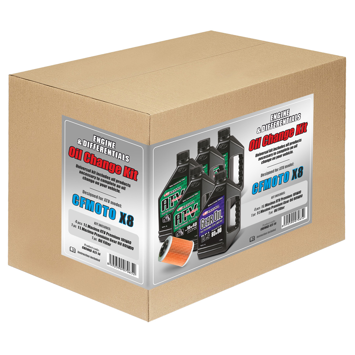 Oil change kit + diff. - CFMOTO X8