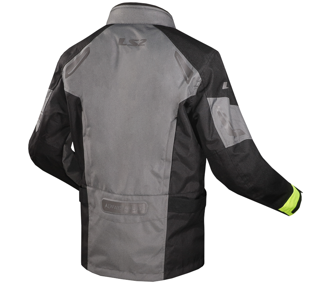 LS2 PHASE MAN JACKET GREY BLACK YELLOW 4XL