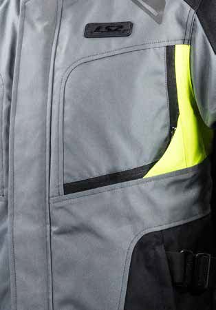 LS2 PHASE MAN JACKET GREY BLACK YELLOW 4XL