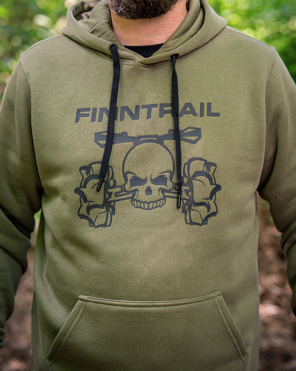 Finntrail Hoody ATV skull Khaki M