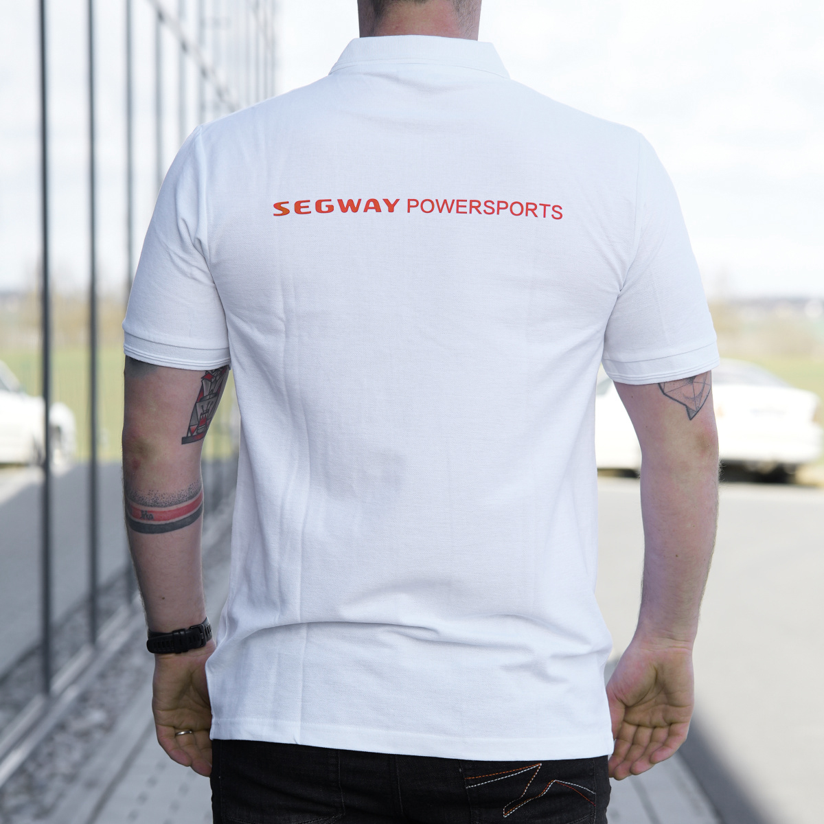 SEGWAY POWERSPORTS White Men Polo T-shirt 2XL