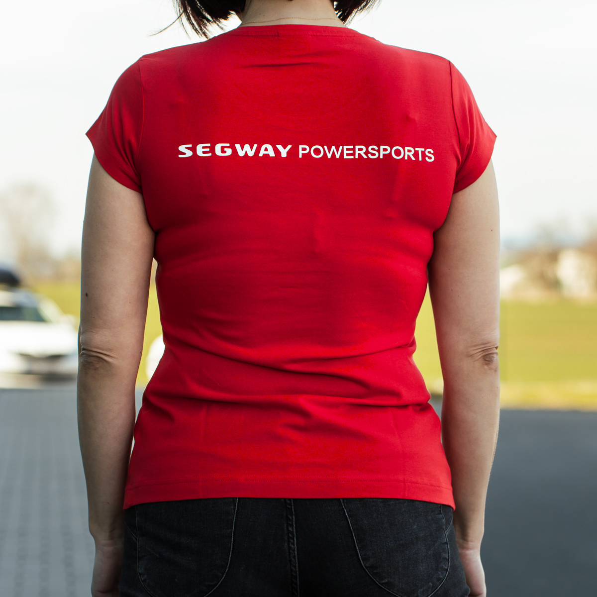 SEGWAY POWERSPORTS Red Women T-shirt L