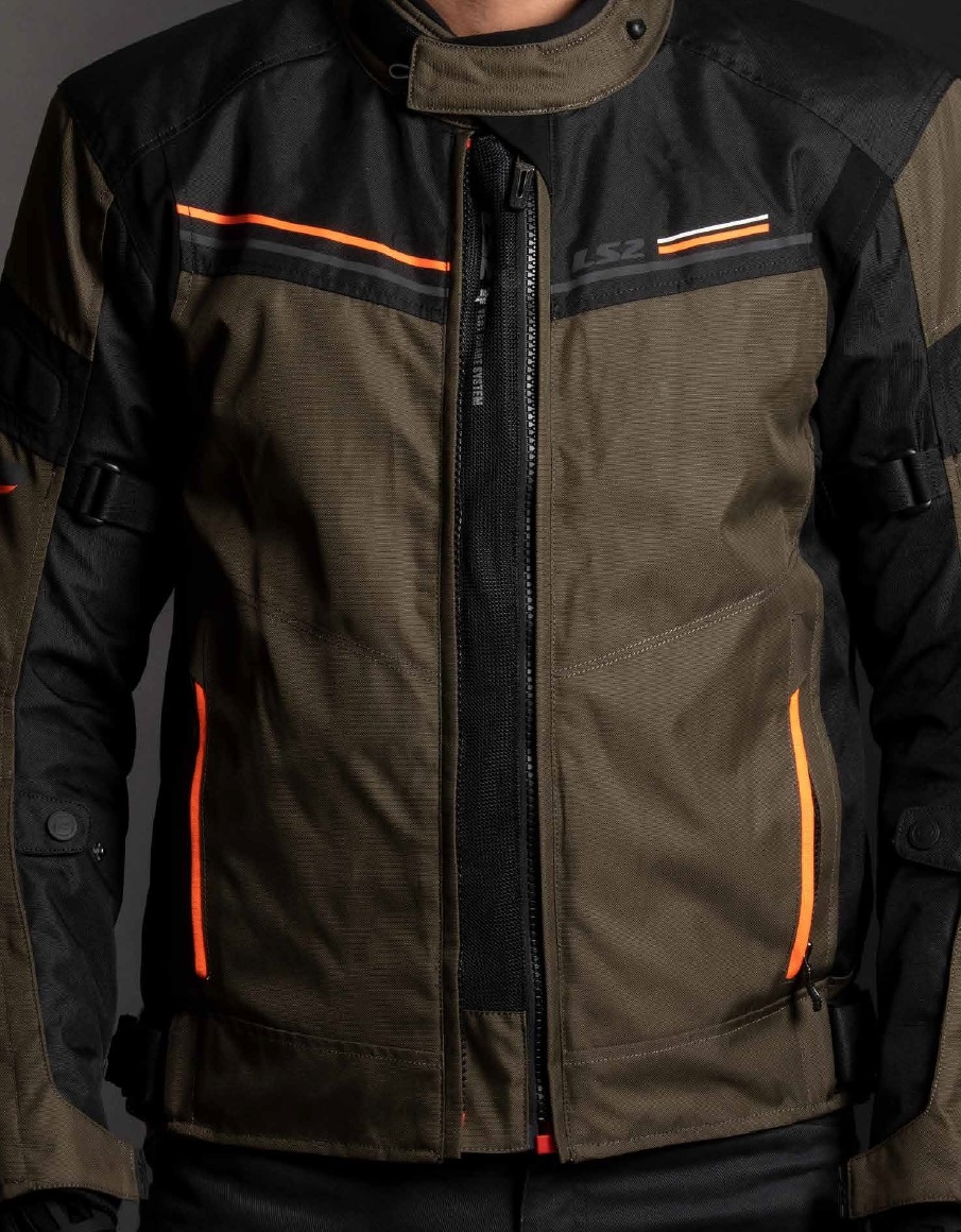 LS2 SHADOW MAN JACKET BLUE BLACK H-V YELLOW XL