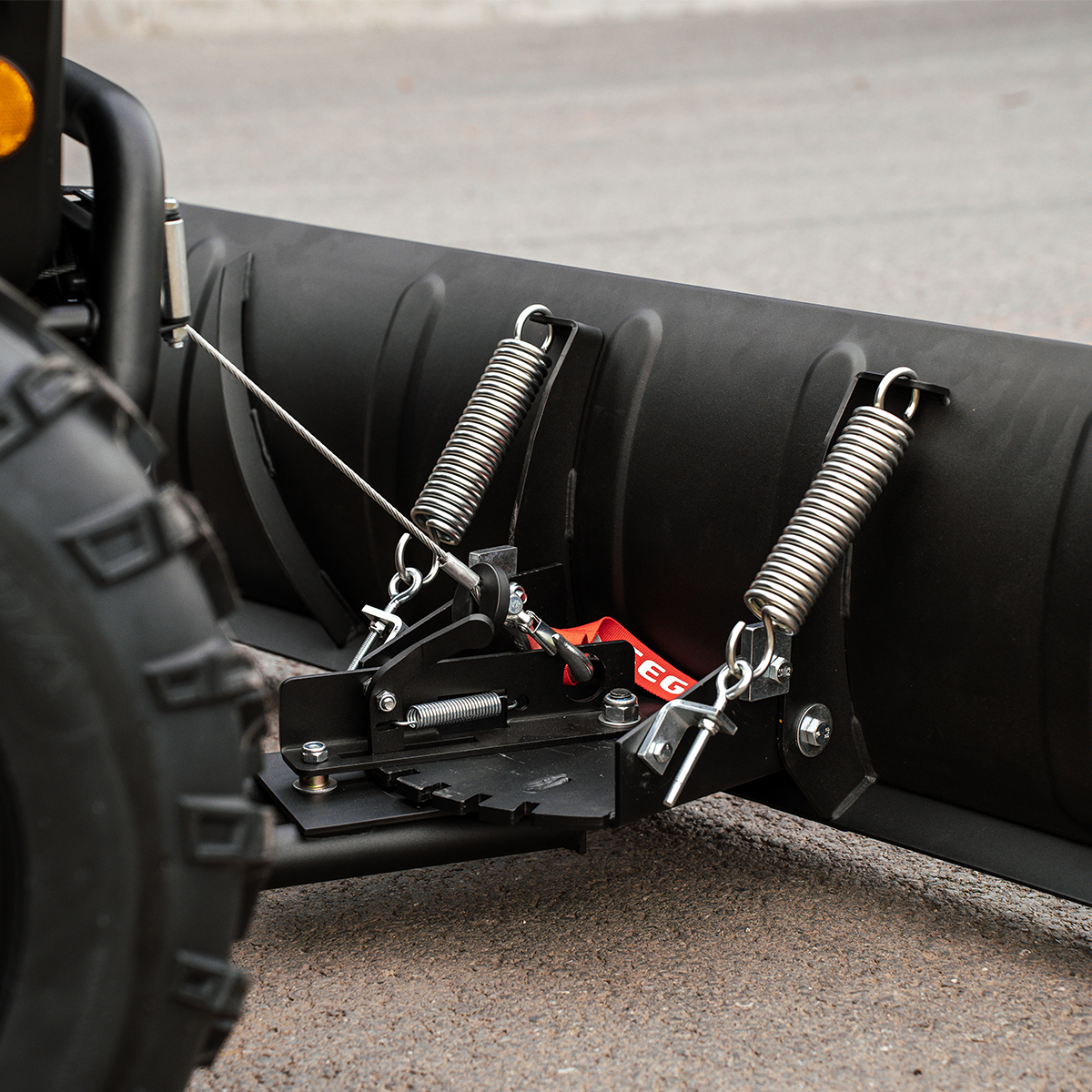 SHARK Snow Plow 59" Steel BLACK (150 cm) with QUICK adapter
